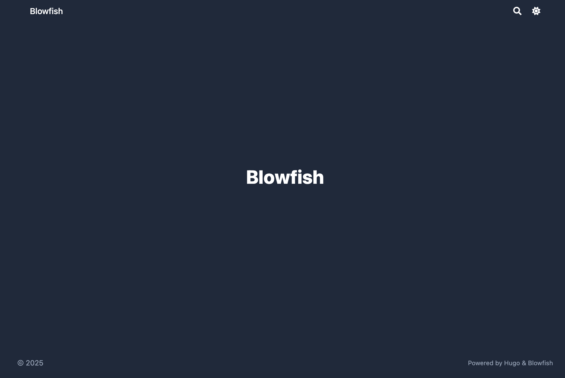 Blowfish Default Homepage