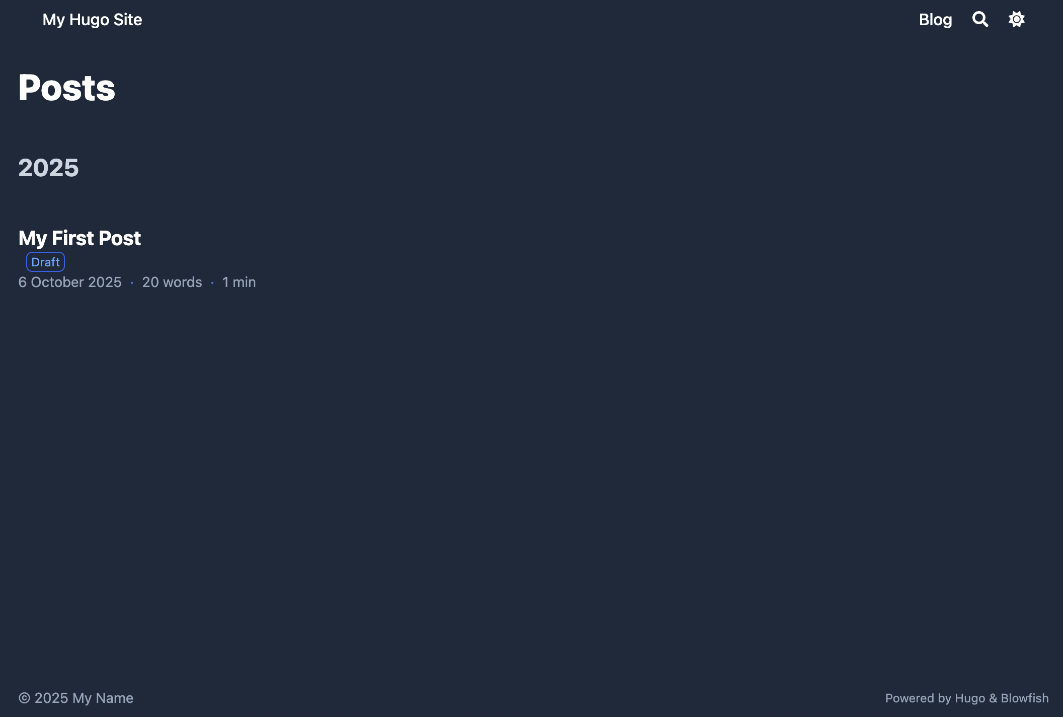 Blowfish post created