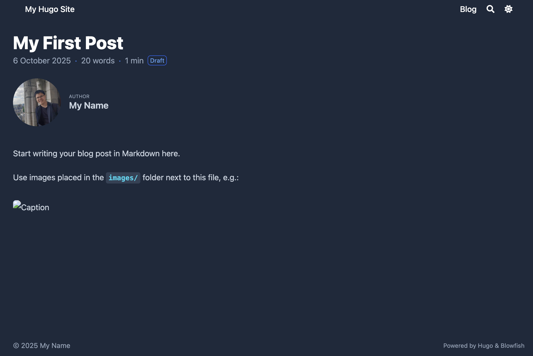 Blowfish post created